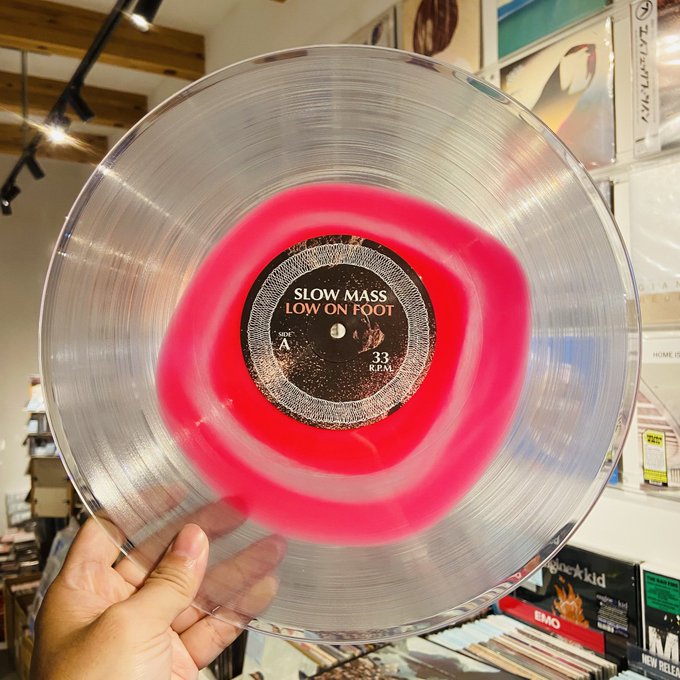 SLOW MASS / Low on Foot LP(PINK/CLEAR)+MP3