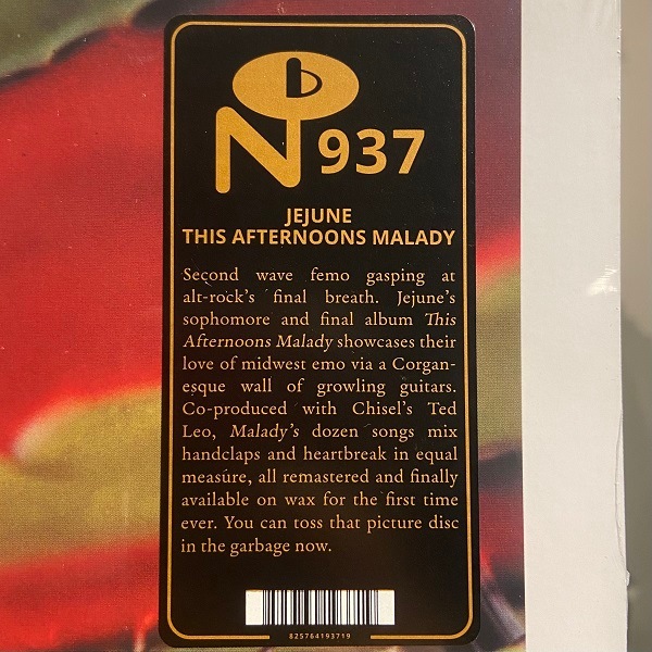 JEJUNE / This Afternoons Malady 2xLP