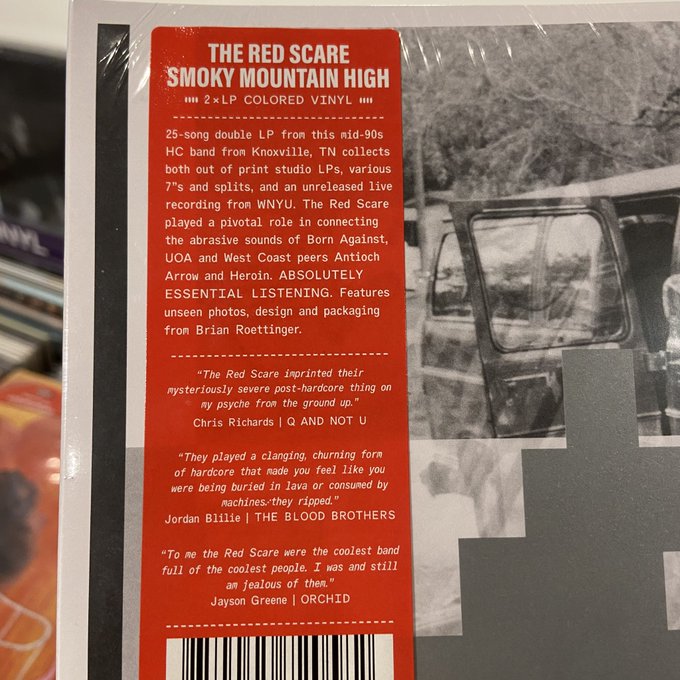 RED SCARE / Smoky Mountain High  2xLP(CLEAR/RED)