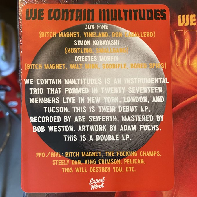 WE CONTAIN MULTITUDES / Minako 2xLP(ORANGE)