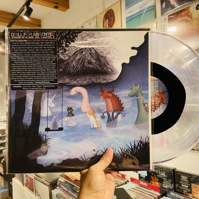 DRILL FOR ABSENTEE / Strand Of A Lake, Vol. 1 and Vol. 2 LP(CLEAR/BLACK)+MP3