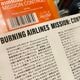 BURNING AIRLINES / Mission: Control LP(CLEAR ORANGE)+OBI