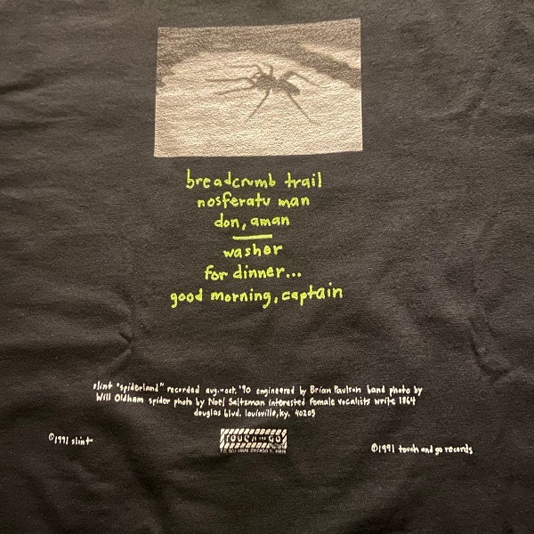 SLINT / Spiderland Front/Back T-SHIRT