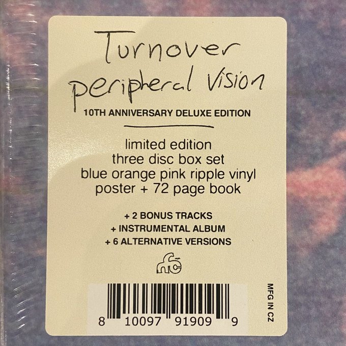 TURNOVER / Peripheral Vision (10 Year Anniversary Edition) 3xLP BOX
