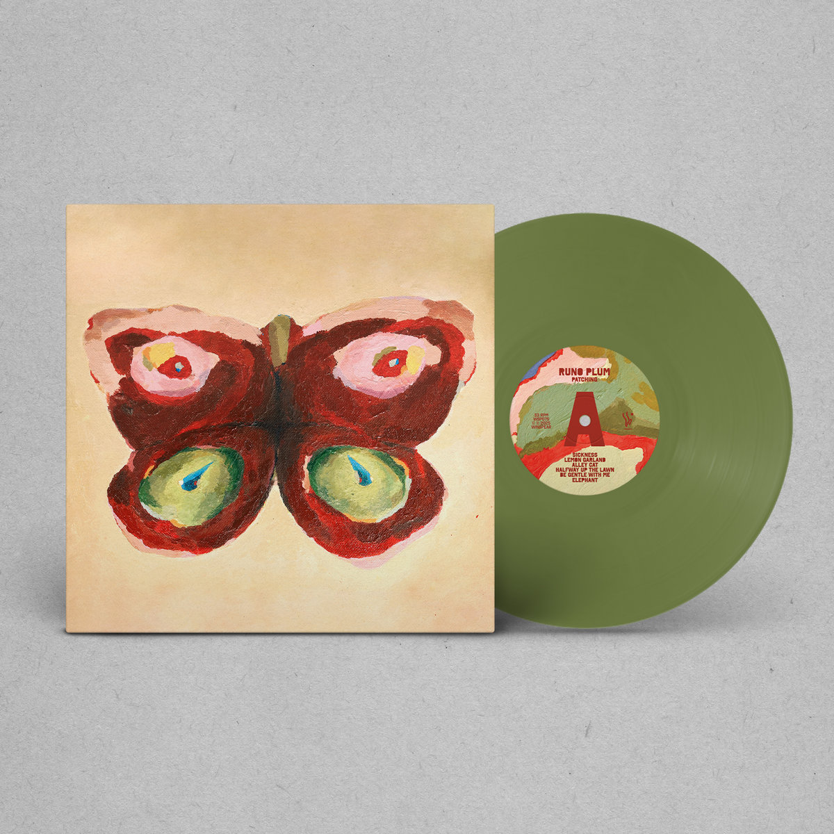 RUNO PLUM / Patching LP(OLIVE GREEN)
