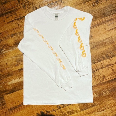 STIFFSLACK / stiffslack LOGO+SS kun Longsleeve Tee(WHITE/ORANGE)