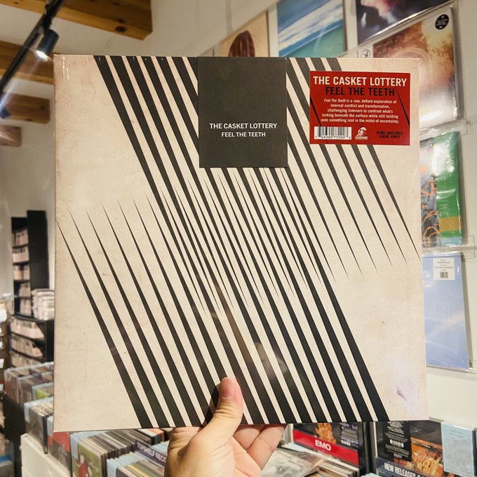 THE CASKET LOTTERY / Feel The Teeth LP(BONE/GOLD SWIRL)
