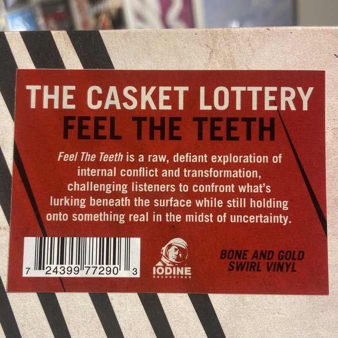 THE CASKET LOTTERY / Feel The Teeth LP(BONE/GOLD SWIRL)