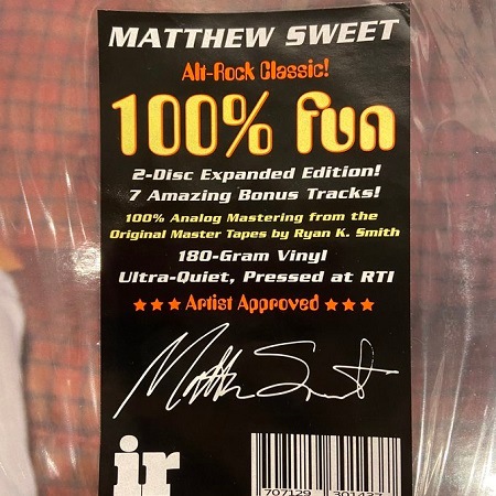 MATTHEW SWEET / 100% Fun (Expanded Edition)  2xLP