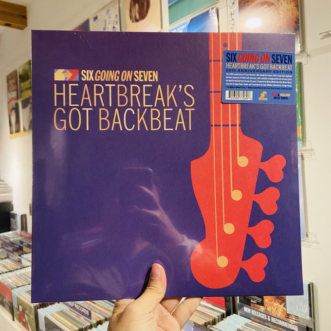 SIX GOING ON SEVEN / Heartbreak's Got Backbeat LP (YELLOW/RED)