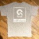 STIFFSLACK / SS LOGO TOP AND BACK tee (GRAY+WHITE)