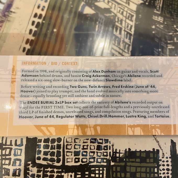 ABILENE / Endee Burial 3xLP BOX