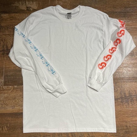 STIFFSLACK / stiffslack LOGO+SS kun Longsleeve Tee (WHITE+2colors print)