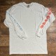 STIFFSLACK / stiffslack LOGO+SS kun Longsleeve Tee (WHITE+2colors print)