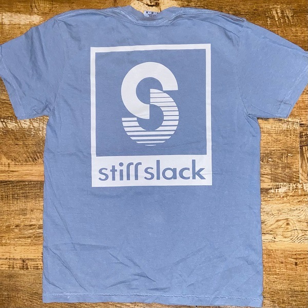 STIFFSLACK / stiffslack Front/Back LOGO T-SHIRT(BLUE)