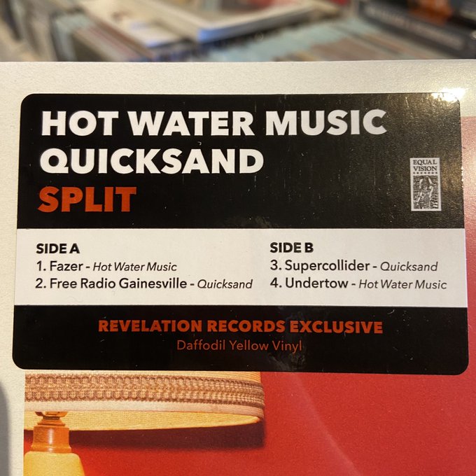 HOT WATER MUSIC / QUICKSAND // Split  12"(YELLOW)