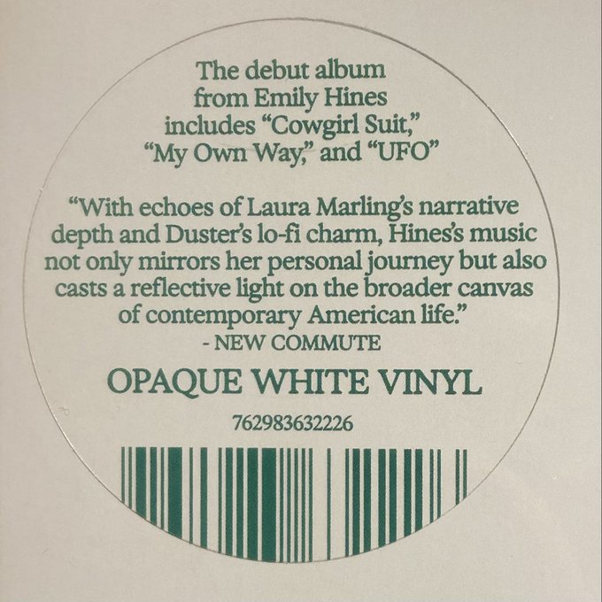 EMILY HINES / These Days LP(WHITE)