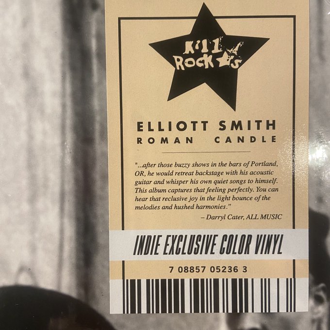 ELLIOTT SMITH /Roman Candle  LP(ORANGE)