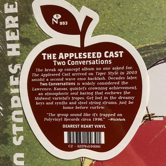 THE APPLESEED CAST / Two Conversations LP(RED)