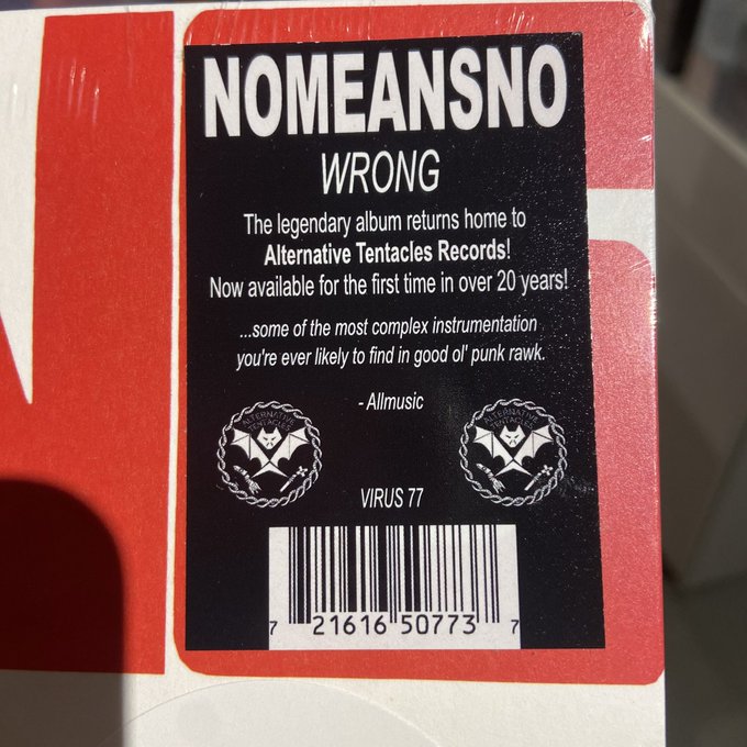 NOMEANSNO / Wrong  LP(RED)