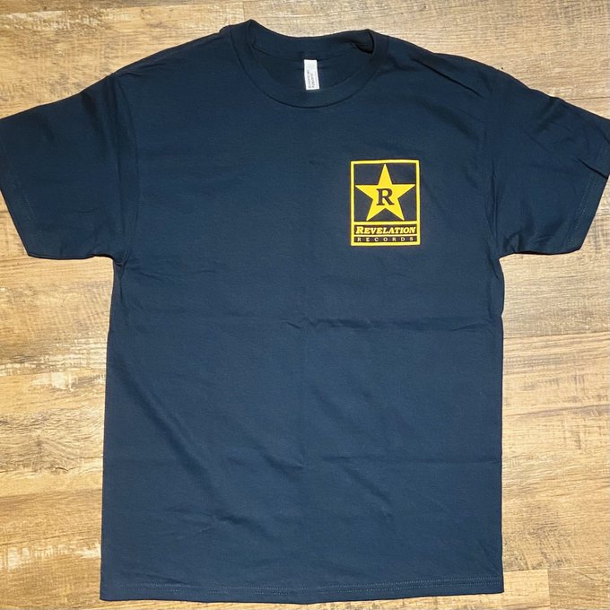 REVELATION / Logo T-SHIRTS (NAVY/YELLOW)