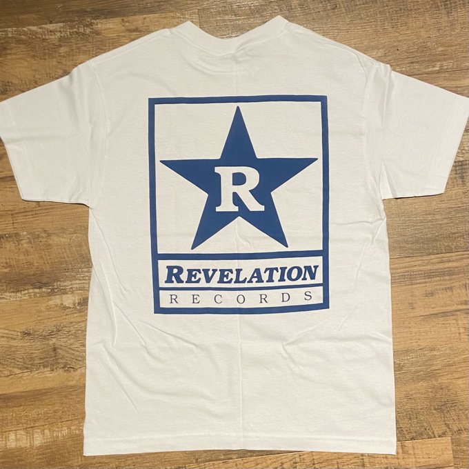 REVELATION / Logo T-SHIRTS (WHITE/BLUE)