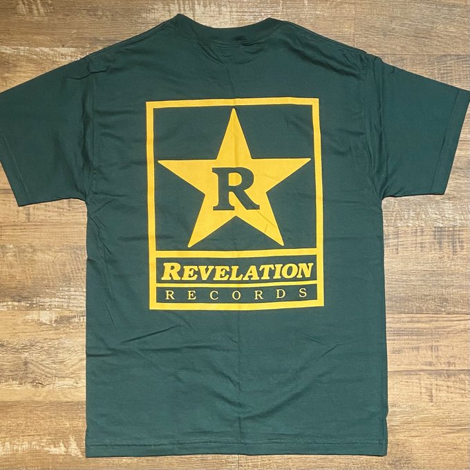REVELATION / Logo Pocket T-SHIRTS (GREEN/YELLOW)