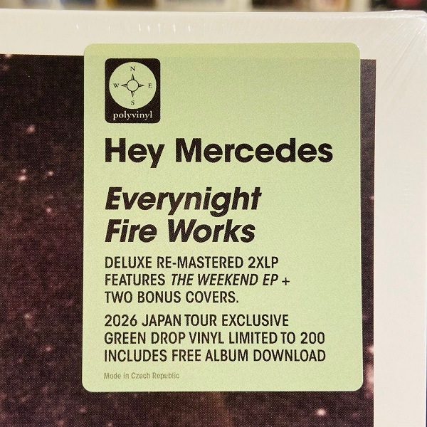 HEY MERCEDES / Everynight Fire Works (Japan Exclusive) 2xLP(GREEN)+MP3