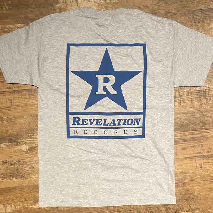 REVELATION / Logo Pocket T-SHIRTS (GRAY/BLUE)