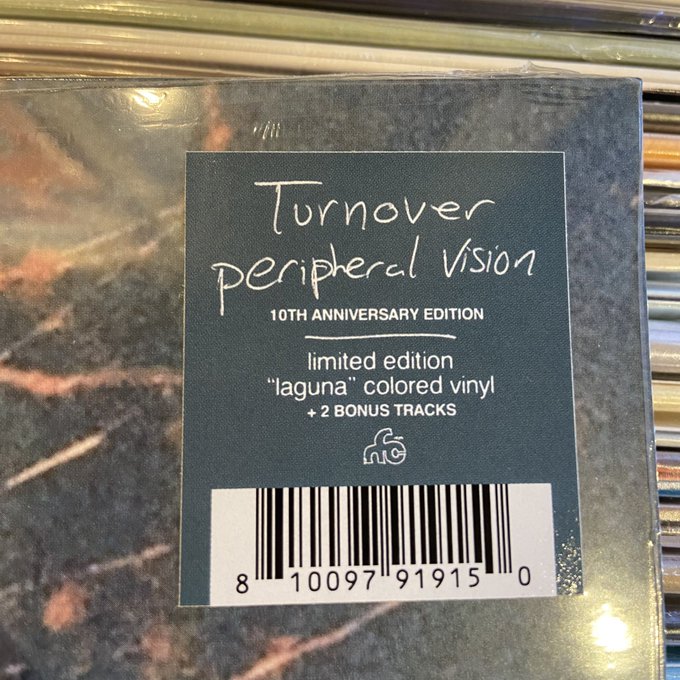 TURNOVER / Peripheral Vision : 10 Year Anniversary Edition LP(BLUE)