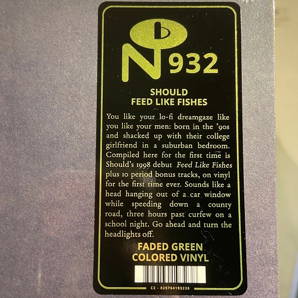 SHOULD / Feed Like Fishes 2xLP(GREEN)