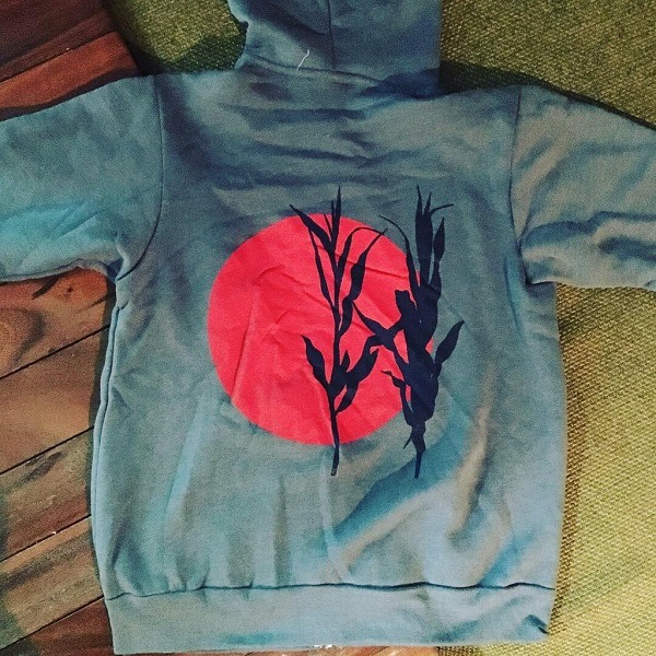 AMERICAN FOOTBALL / Red Sun Zip-Up Sweatshirt