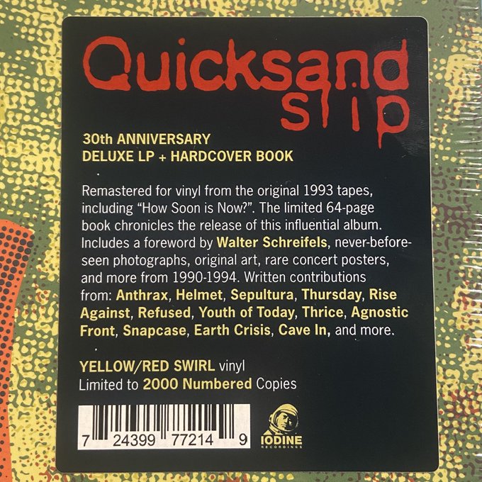 QUICKSAND / Slip LP(DELUXE BOOK/YELLOW+RED)
