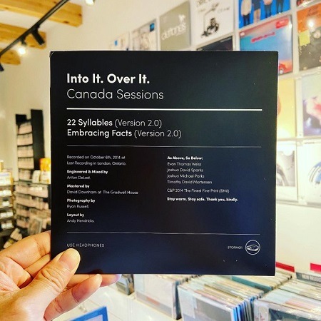 INTO IT. OVER IT. / Canada Sessions  7"