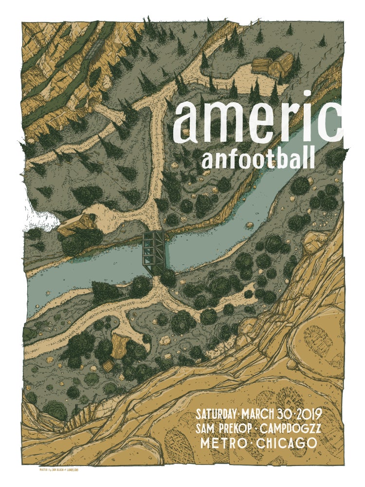 AMERICAN FOOTBALL / LP3 Release ShowPOSTER