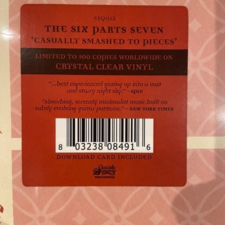 THE SIX PARTS SEVEN / Casually Smashed To Pieces  LP(CLEAR)+MP3