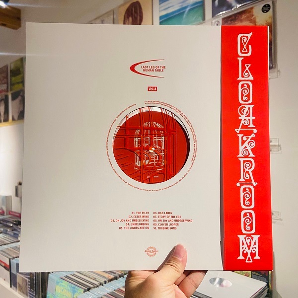 CLOAKROOM / Last Leg Of The Human Table LP(CLEAR W/GLITTER)