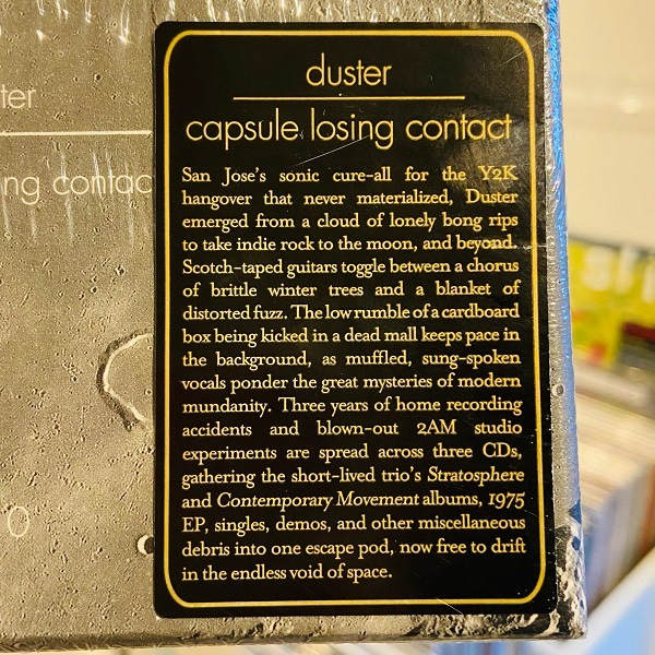 DUSTER / Capsule Losing Contact 3xCD