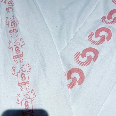 STIFFSLACK / stiffslack LOGO+SS kun Longsleeve Tee (WHITE/PINK)