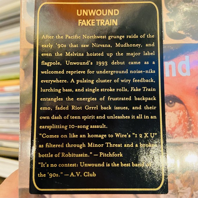 UNWOUND / Fake Train  CD