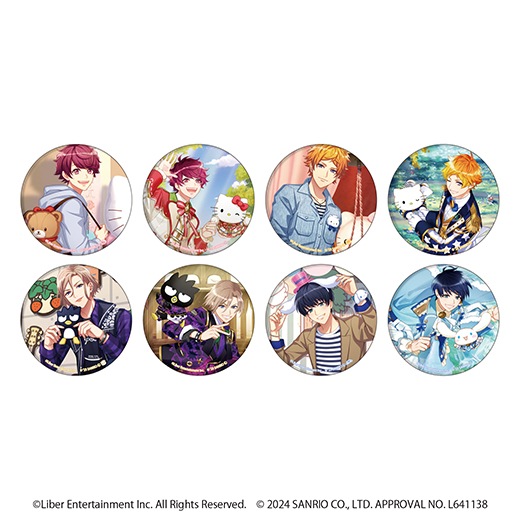 A3!×Sanrio characters」グリッター缶バッジ54mm/公式イラスト（01
