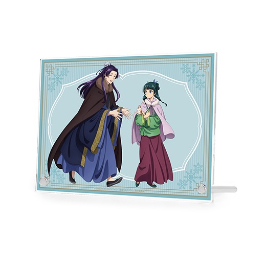 薬屋のひとりごと』A5アクリルパネル 描き下ろし 猫猫&壬氏 冬の装い