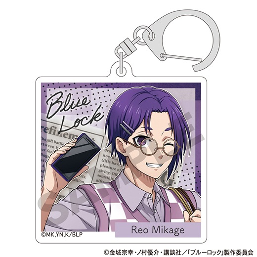 バラ売り◎ ブルーロック 休日メガネ 缶バッジ＆アクリルキーホルダー　全9セット TVアニメ『ブルーロック』トレーディングアクリルキーホルダー