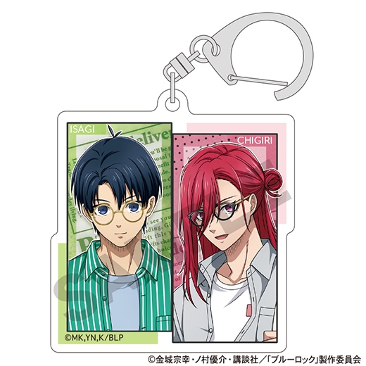 バラ売り◎ ブルーロック 休日メガネ 缶バッジ＆アクリルキーホルダー　全9セット TVアニメ『ブルーロック』トレーディング缶バッジ 休日メガネver