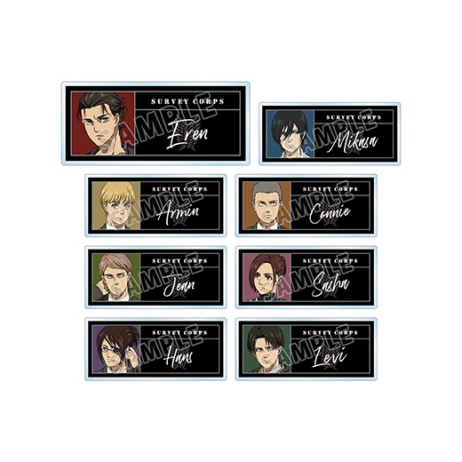 進撃の巨人』 トレーディングアクリルネームプレート（ver.A）【BOX