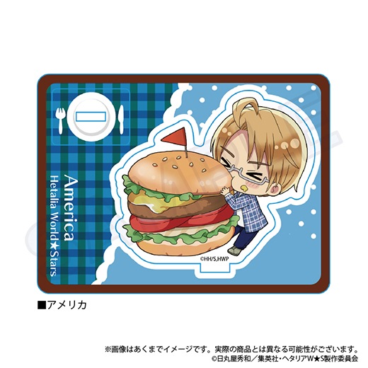 ヘタリア world★stars アクリルマルチスタンドminiアメリカ　原作絵 Amazon.co.jp: ヘタリア World☆Stars アメリカ ミニキャラ