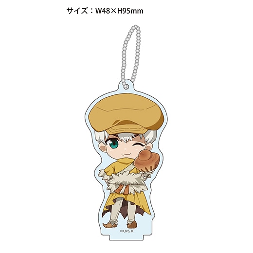 Dr.STONE 極楽湯　西園寺羽京　缶バッジ　手拭い　アクリルキーホルダー Dr.STONE』 描き起こし アクリルスタンド/パンver（西園寺羽京