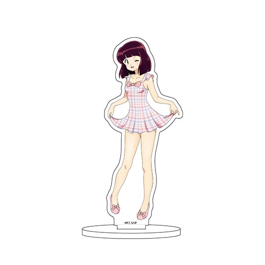 うる星やつら」キャラアクリルフィギュア/描き下ろしイラスト 水遊び 
