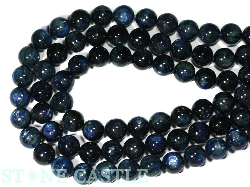 【丸ビーズ】カイヤナイト(5A) タンザニア産 14mm