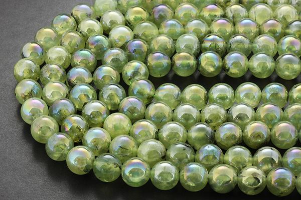 丸ビーズ】プレナイトオーラ 10mm | すべての商品｜パワーストーン卸 